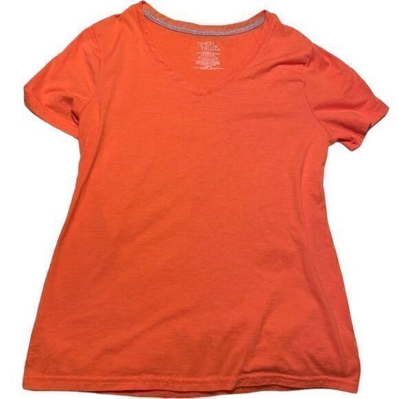 TIME AND TRU orange medium shirt tshirt tee - Picture 1 of 3